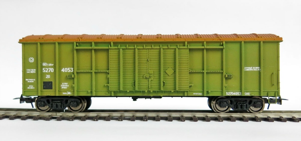 Четырехосный крытый вагон, модель 11-274